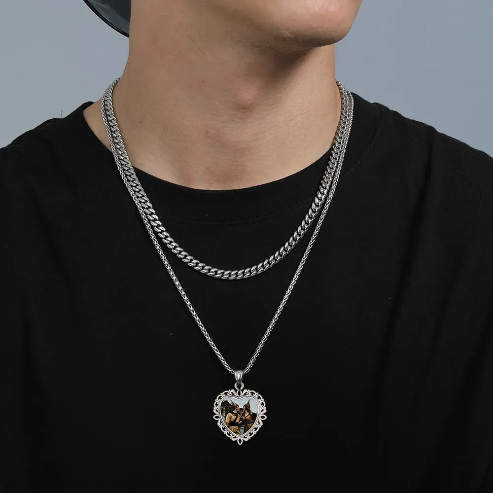 Personalized Vintage Heart Picture Necklace for Women sold by FaithHeart product image thumbnail 2