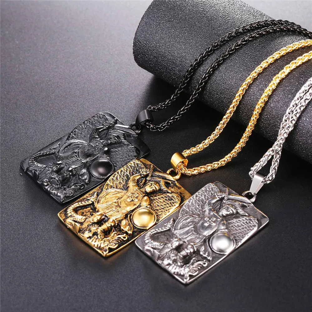 Engraved St. Michael The Archangel Dog Tag Necklace sold by FaithHeart product image thumbnail 2