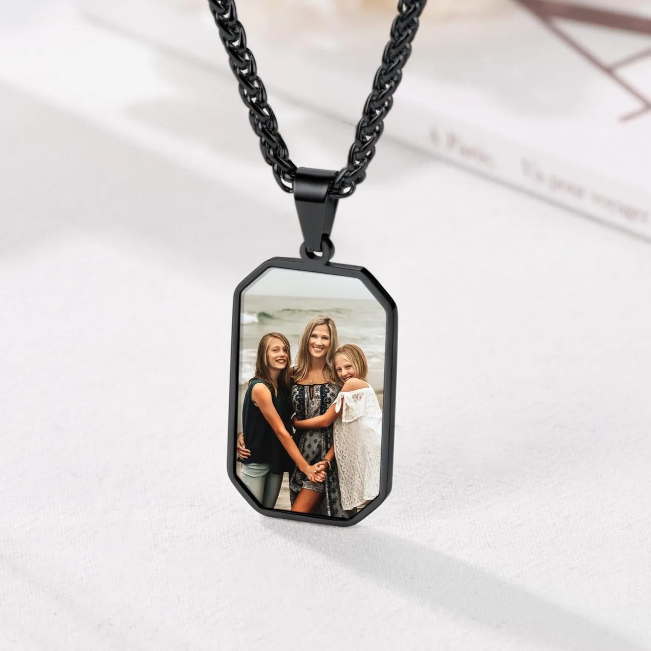 Customized Engraved Photo Dog Tag Necklace for Men/Women sold by FaithHeart product image thumbnail 5