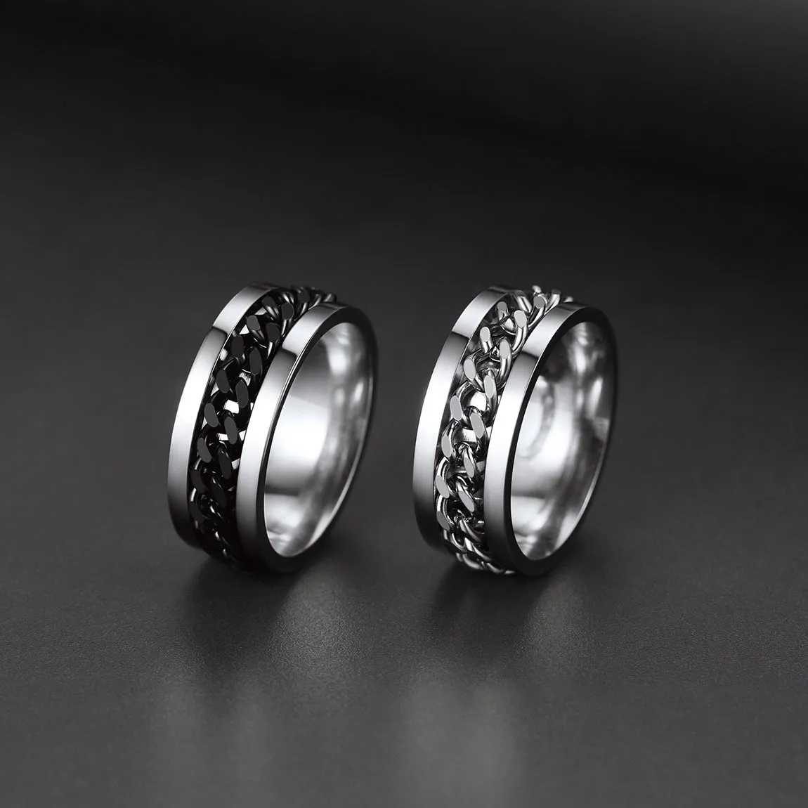 Cuban Chain Fidget Ring for Anxiety sold by FaithHeart product image thumbnail 4