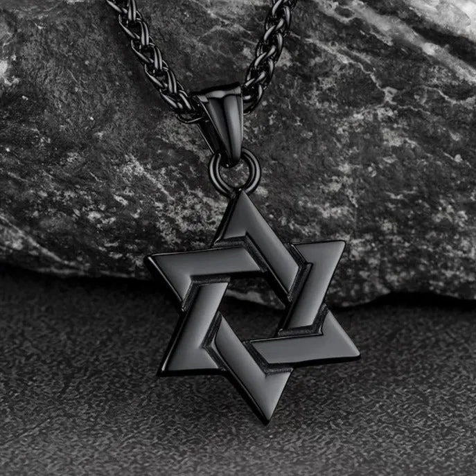 Classic Star of David Pendant Necklace For Men Women sold by FaithHeart product image thumbnail 4
