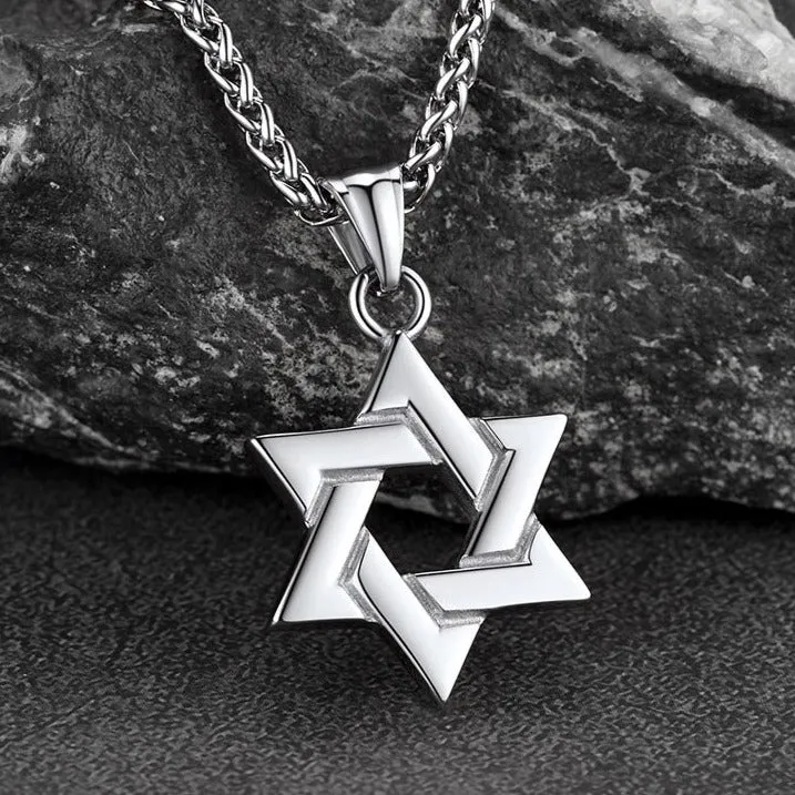 Classic Star of David Pendant Necklace For Men Women sold by FaithHeart product image thumbnail 5