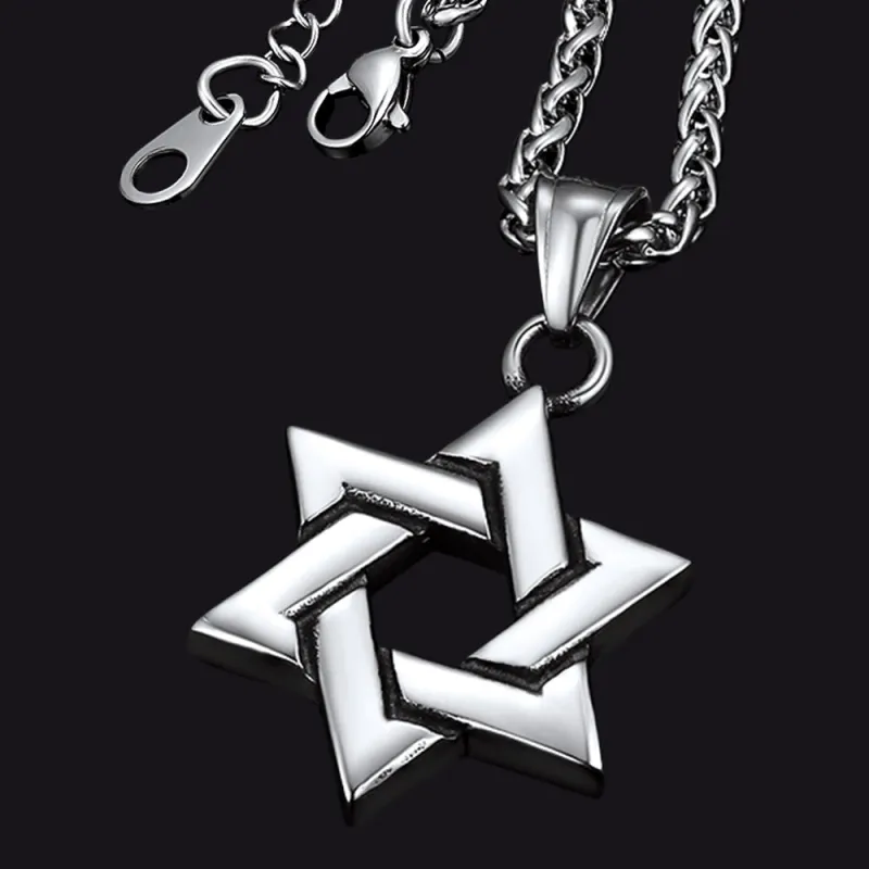 Classic Star of David Pendant Necklace For Men Women sold by FaithHeart