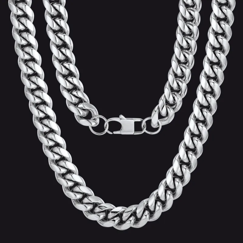 Chunky Heavy Miami Cuban Link Chain Necklace For Men 14-30 Inches sold by FaithHeart