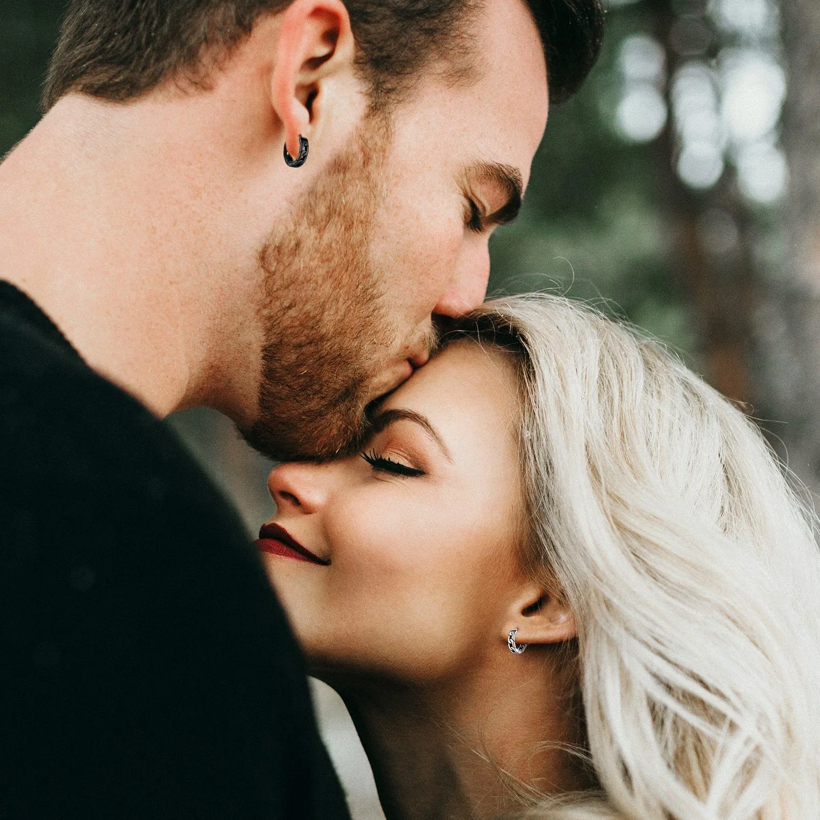 Chunky Cuban Chain Huggie Hoop Earrings For Men Women sold by FaithHeart product image thumbnail 4