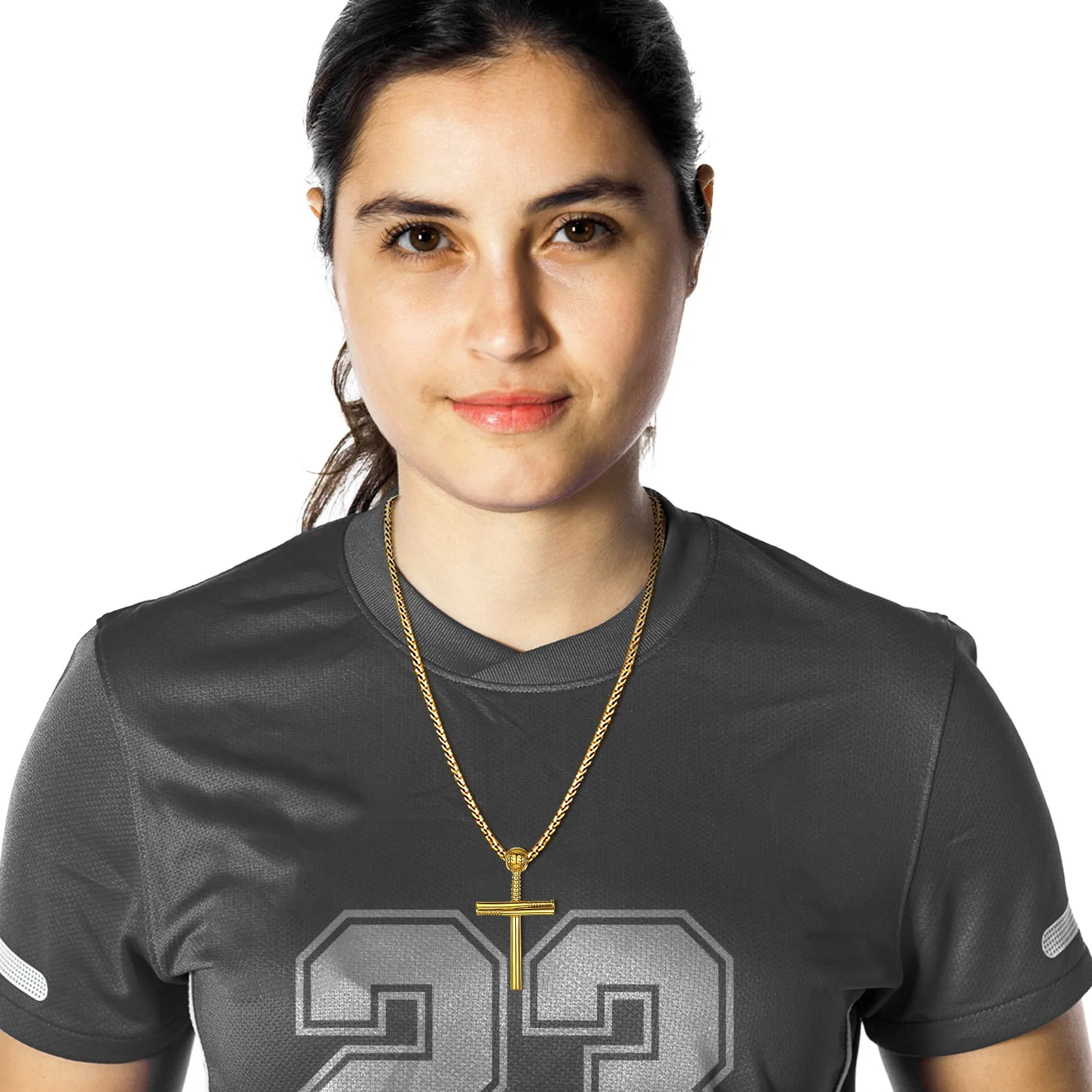 Baseball Bat Cross Necklace Sport Pendant For Men Women sold by FaithHeart product image thumbnail 5