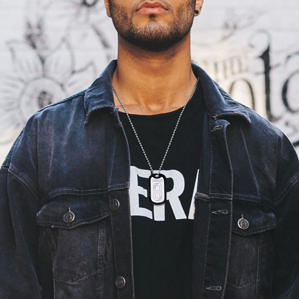 Engraved Baseball Jersey Number Dog Tag Necklace for Athletes sold by FaithHeart product image thumbnail 3