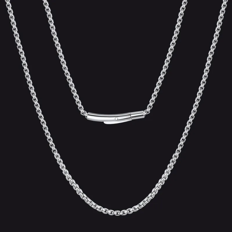 2mm Stainless Steel Rolo Cable Chain Necklace for Men Women sold by FaithHeart