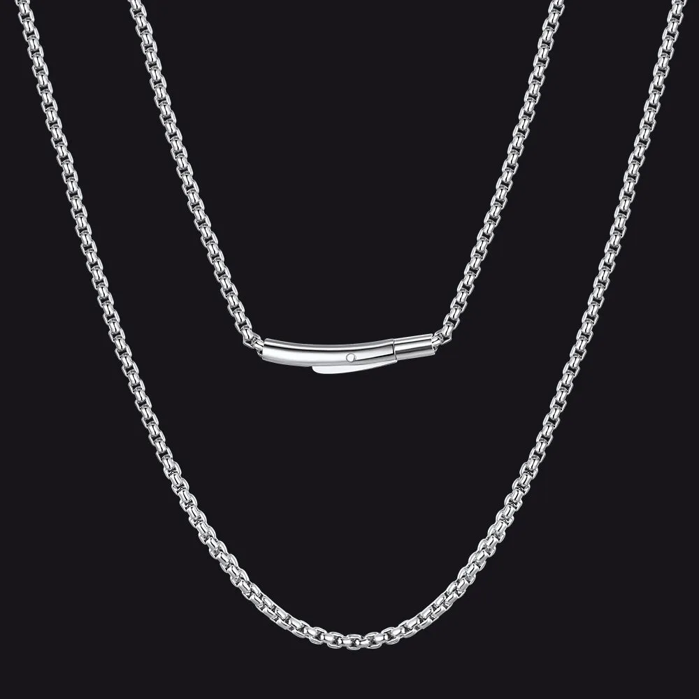 2mm Stainless Steel Rolo Cable Chain Necklace for Men Women sold by FaithHeart