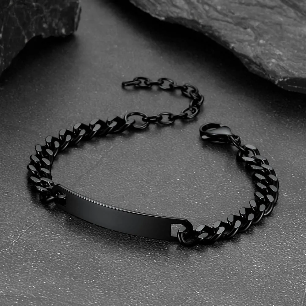 Customized 7MM Cuban Chain Link Bracelet Gift for Men sold by FaithHeart product image thumbnail 5
