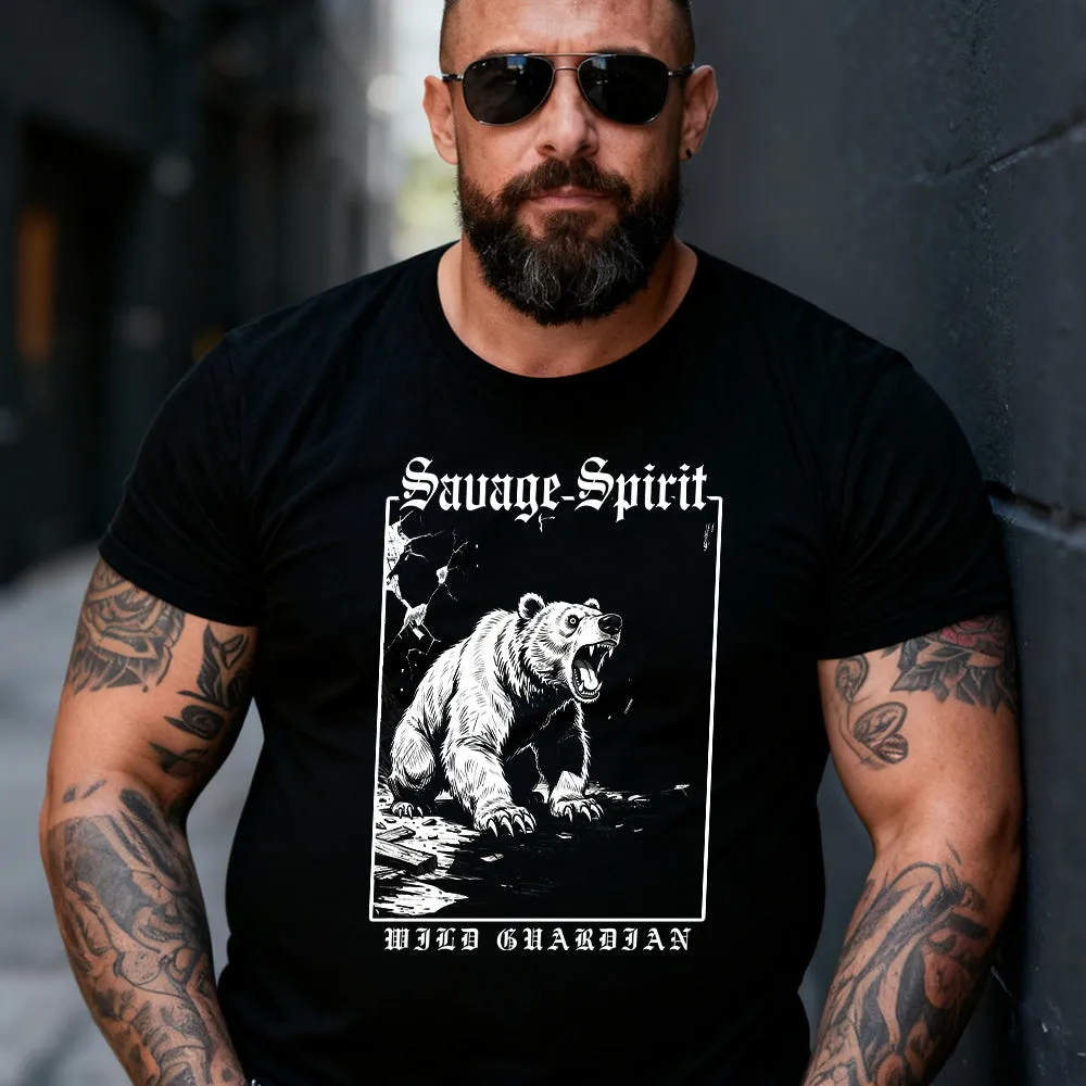 Viking Berserker Bear T-Shirt Animal Totem Graphic Tee for Men BoyFriends sold by FaithHeart product image thumbnail 2