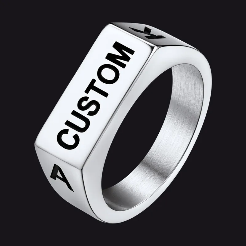 Customizable 7mm Minimalist Simple Band Ring for Men sold by FaithHeart