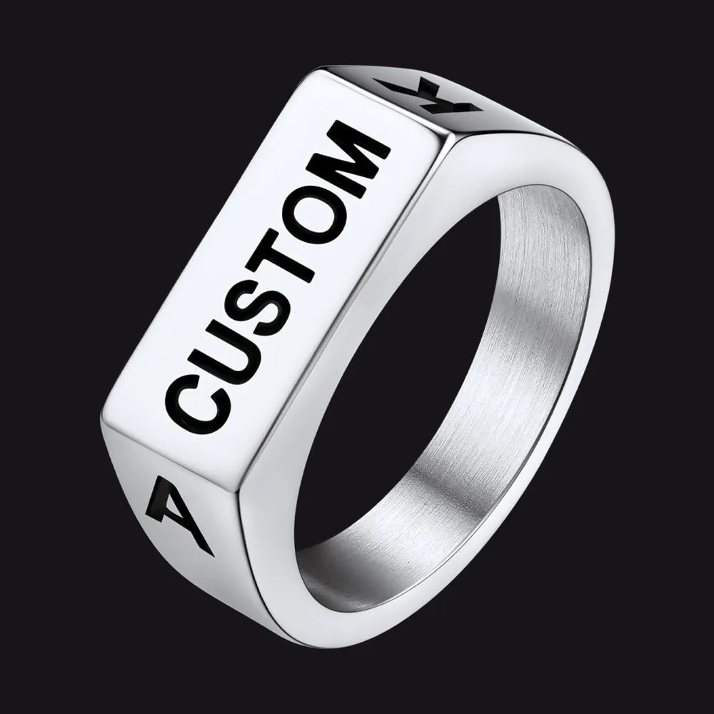 Customizable 7mm Minimalist Simple Band Ring for Men sold by FaithHeart