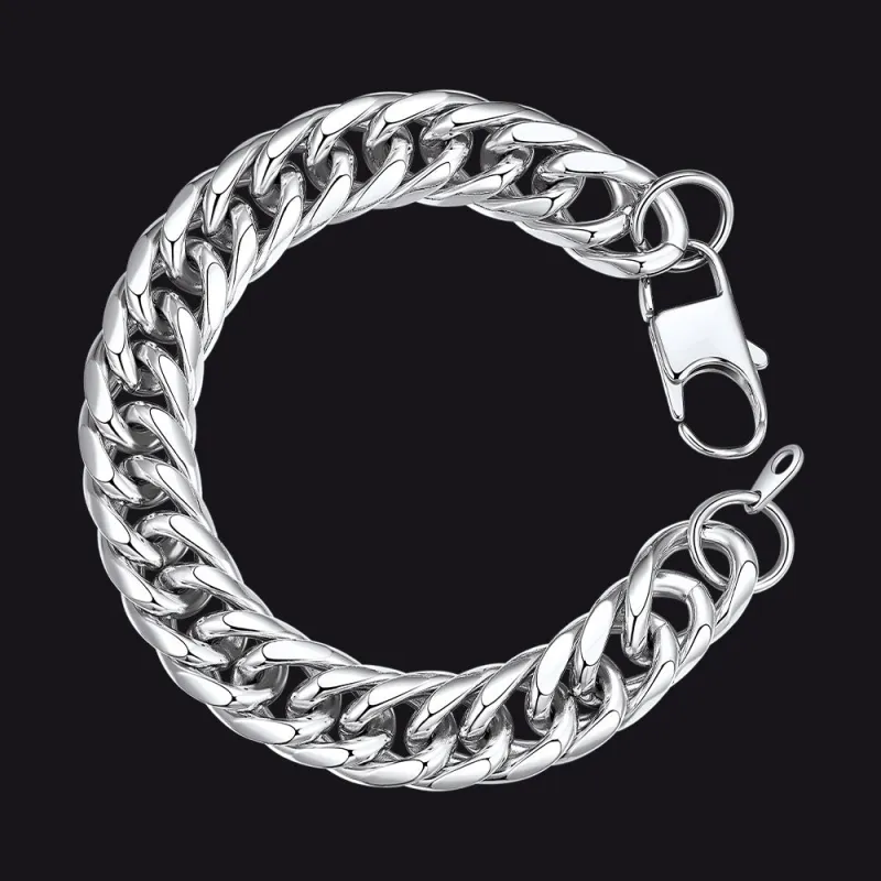 Bold 13MM Cuban Chain Link Bracelet for Men Stainless Steel sold by FaithHeart