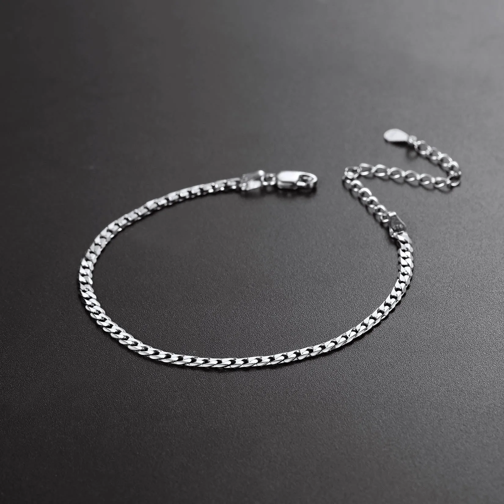 Sterling Silver Chain Link Bracelet for Men sold by FaithHeart product image thumbnail 4