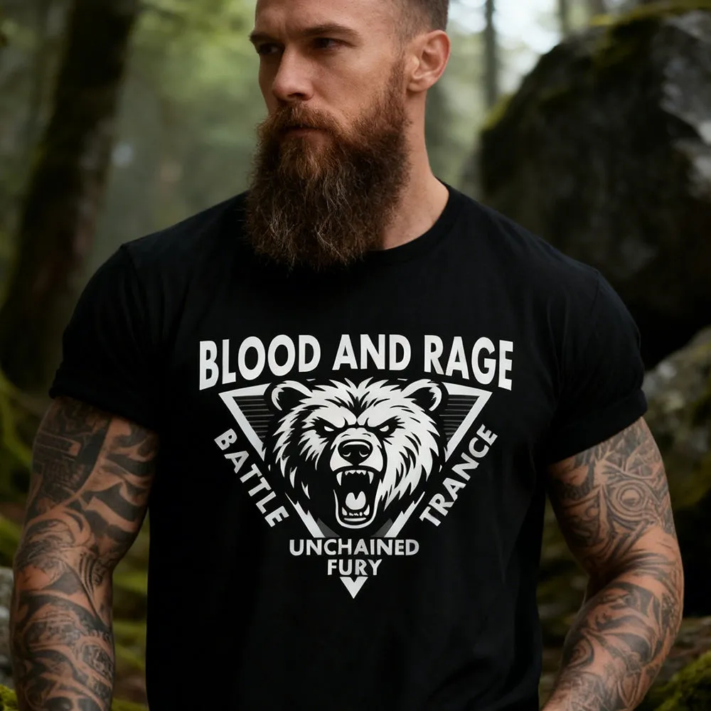 Angry Bear Ferocious Beast Graphic T-Shirt for Men sold by FaithHeart product image thumbnail 3