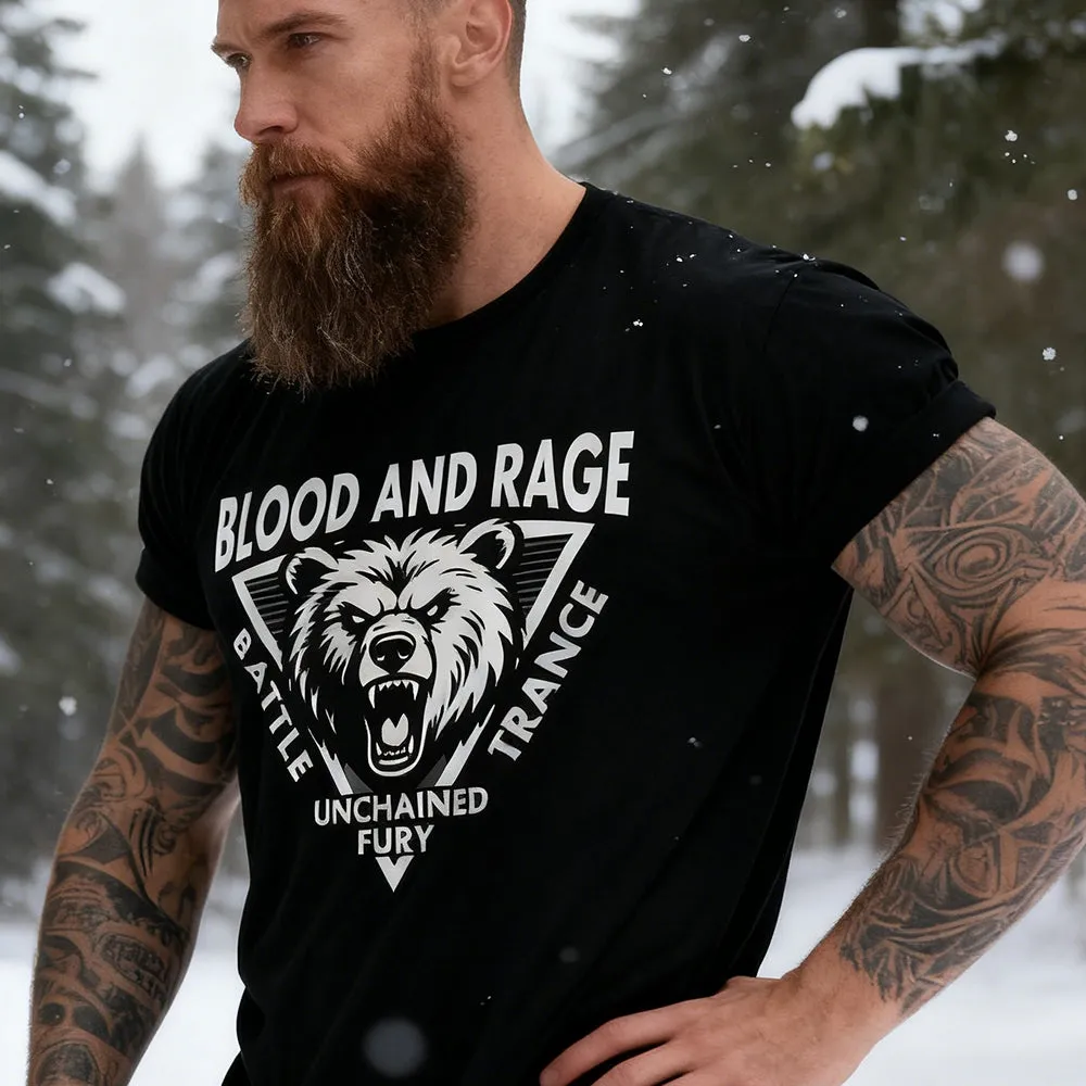 Angry Bear Ferocious Beast Graphic T-Shirt for Men sold by FaithHeart product image thumbnail 2