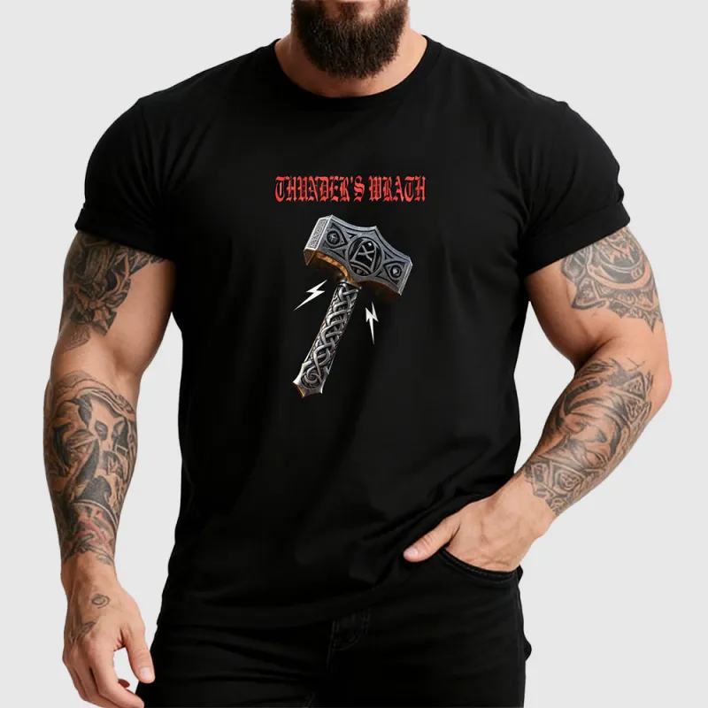 Viking Thor's Hammer Mjolnir T-Shirt for Men sold by FaithHeart
