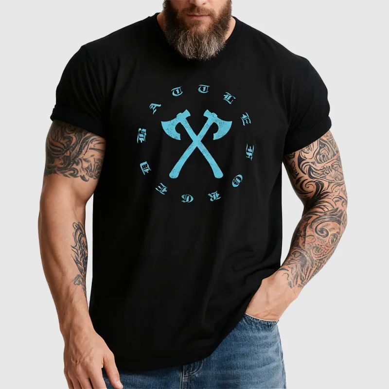 Nordic Battle Axes Streetwear T-Shirt for Men sold by FaithHeart