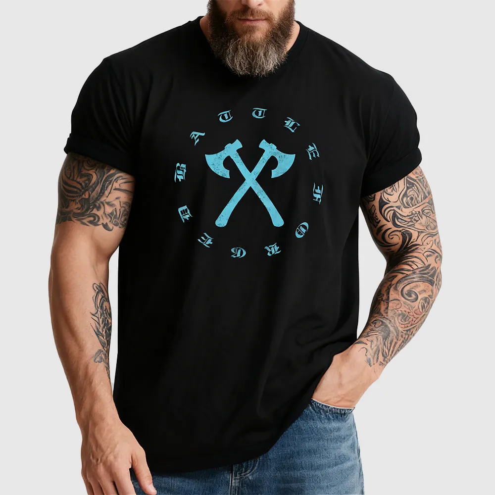 Nordic Battle Axes Streetwear T-Shirt for Men sold by FaithHeart