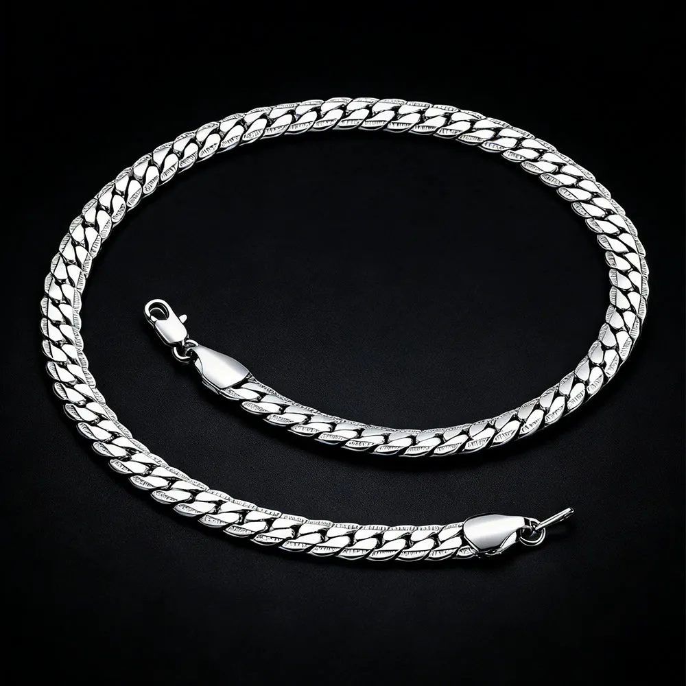 9MM Width Curb Chain Necklace for Men sold by FaithHeart product image thumbnail 4