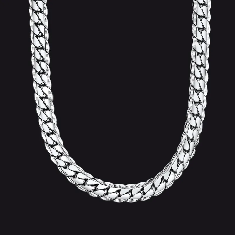 9MM Width Curb Chain Necklace for Men sold by FaithHeart