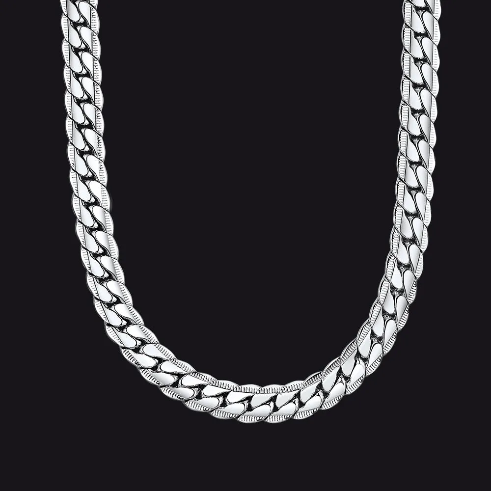 9MM Width Curb Chain Necklace for Men sold by FaithHeart
