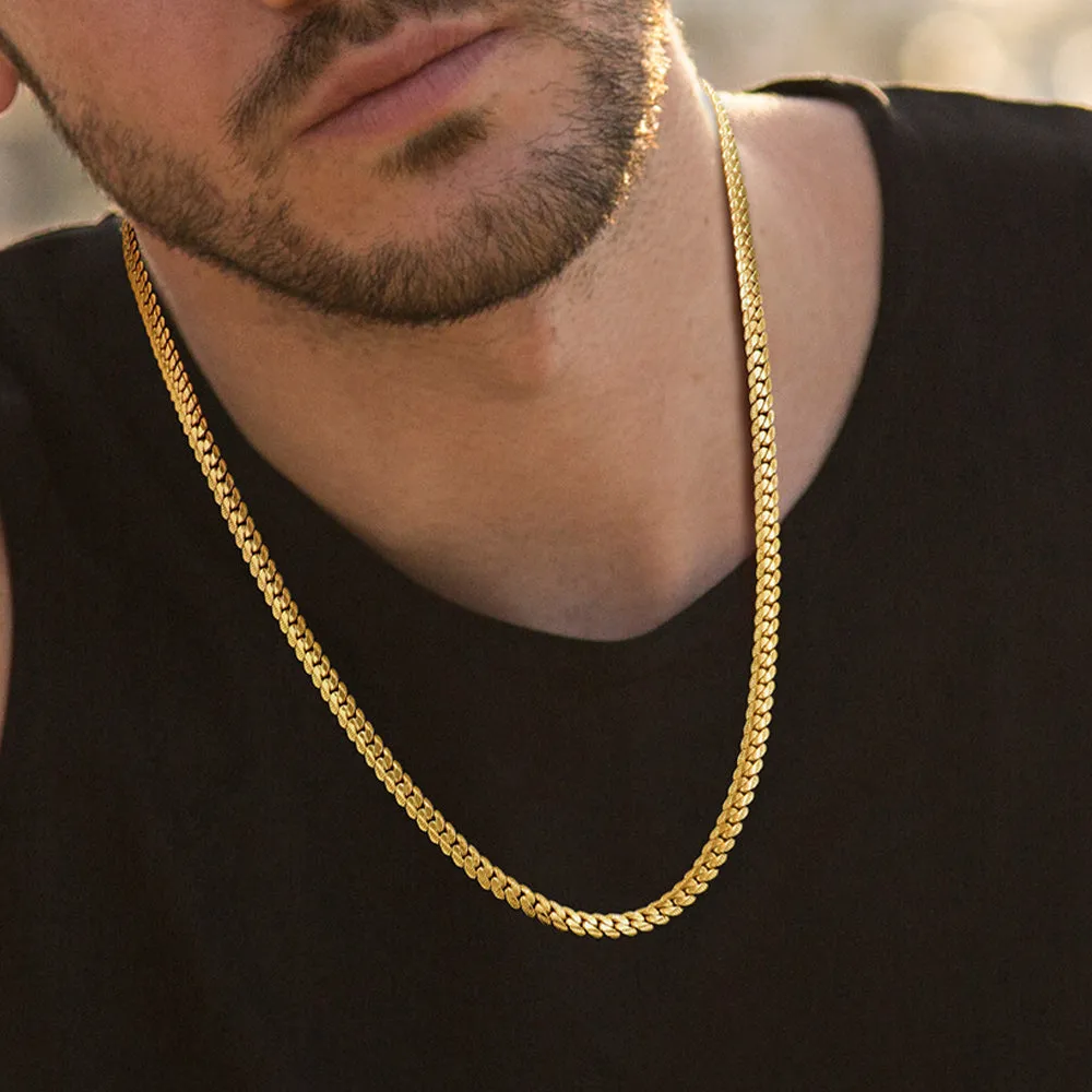 6MM Curb Chain Necklace in Stainless Steel for Men sold by FaithHeart product image thumbnail 4