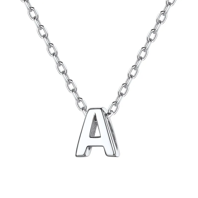 925 Sterling Silver A-Z Initial Necklace Gift for Women sold by FaithHeart