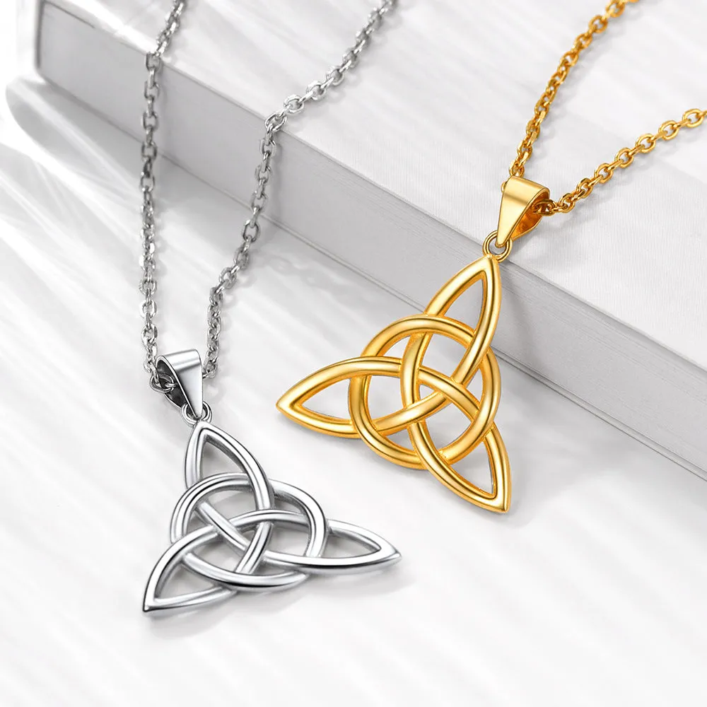 Sterling Silver Irish Celtic Knot Necklace for Women sold by FaithHeart product image thumbnail 4
