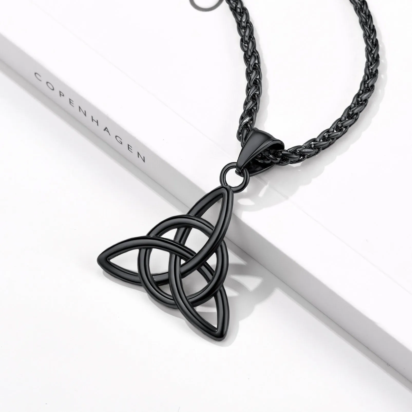 Irish Celtic Knot Pendant Necklace for Men Women sold by FaithHeart product image thumbnail 5