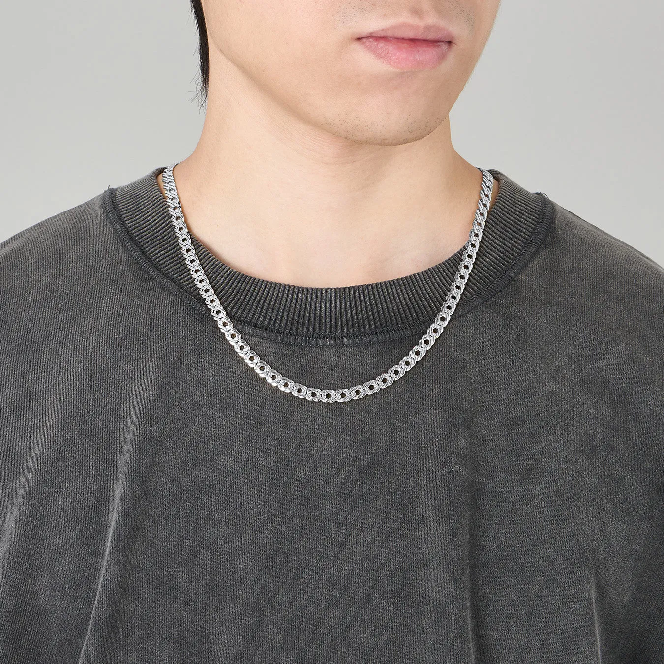 6MM Width Chain Link Necklace for Men sold by FaithHeart product image thumbnail 2