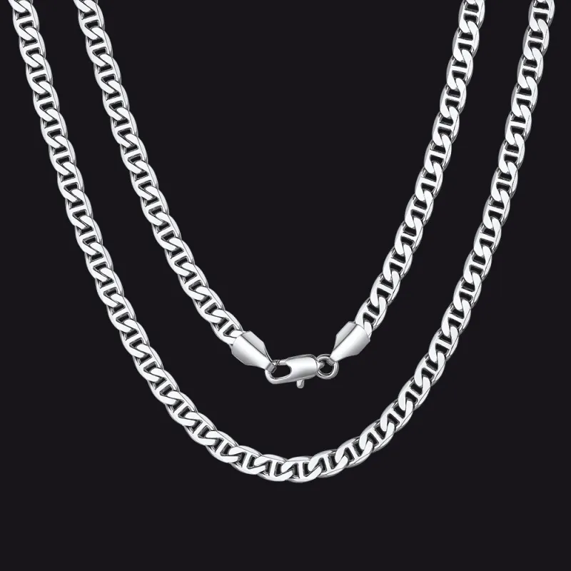 5MM Anchor Marine Chain Link Necklace for Men sold by FaithHeart