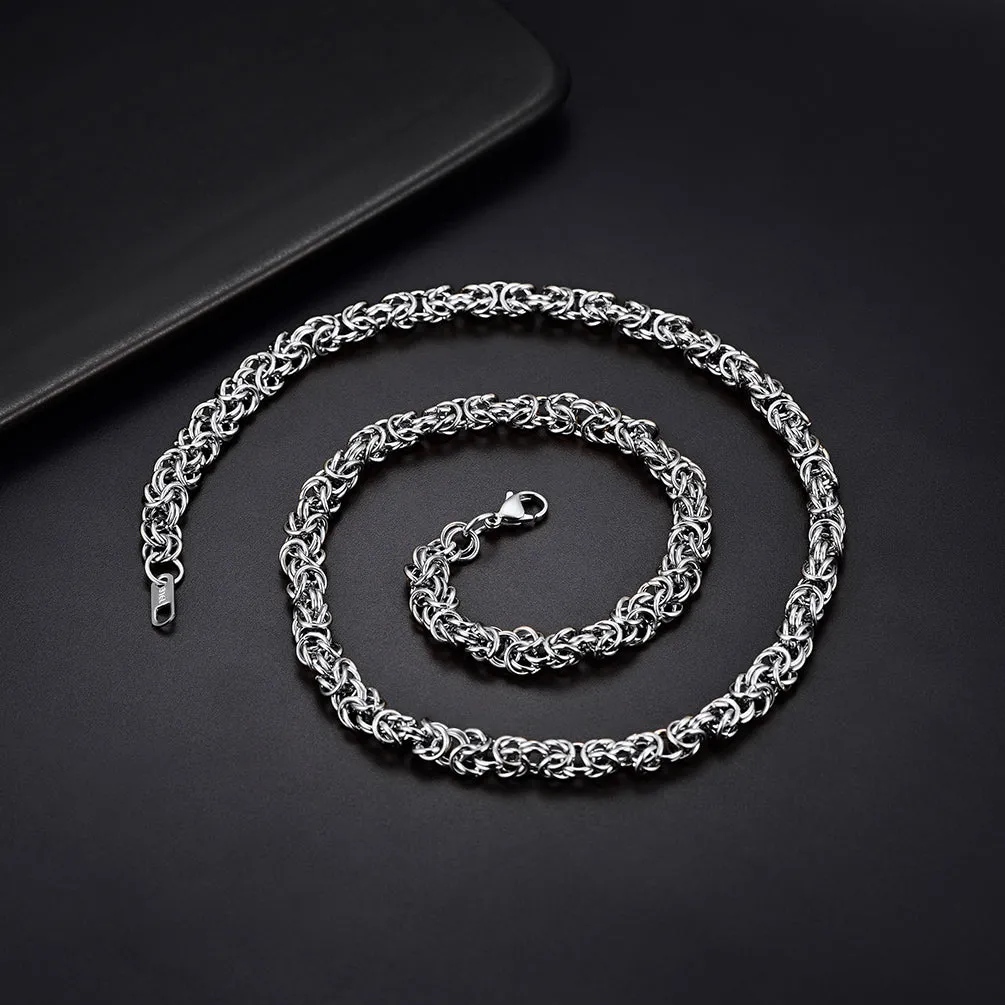 6MM Byzantine Chain Link Necklace for Men sold by FaithHeart product image thumbnail 4