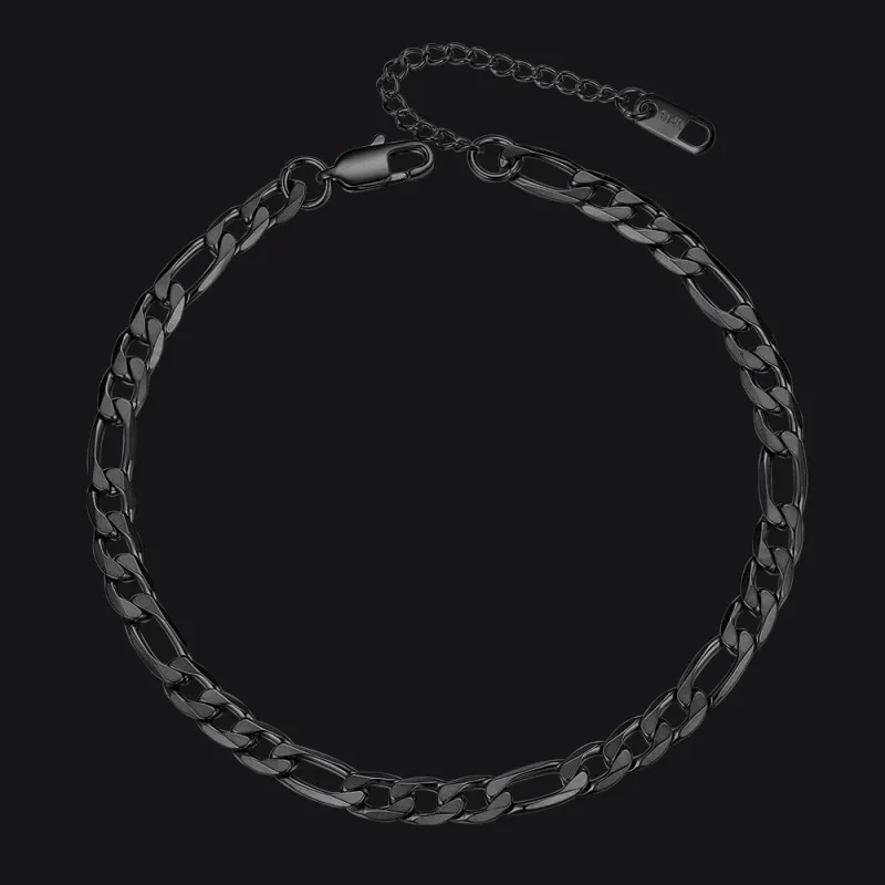 6mm Figaro Chain Anklet Bracelet for Women sold by FaithHeart