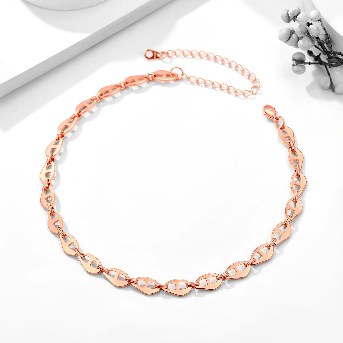 7.5MM Anchor Chain Link Choker Necklace for Men sold by FaithHeart product image thumbnail 4