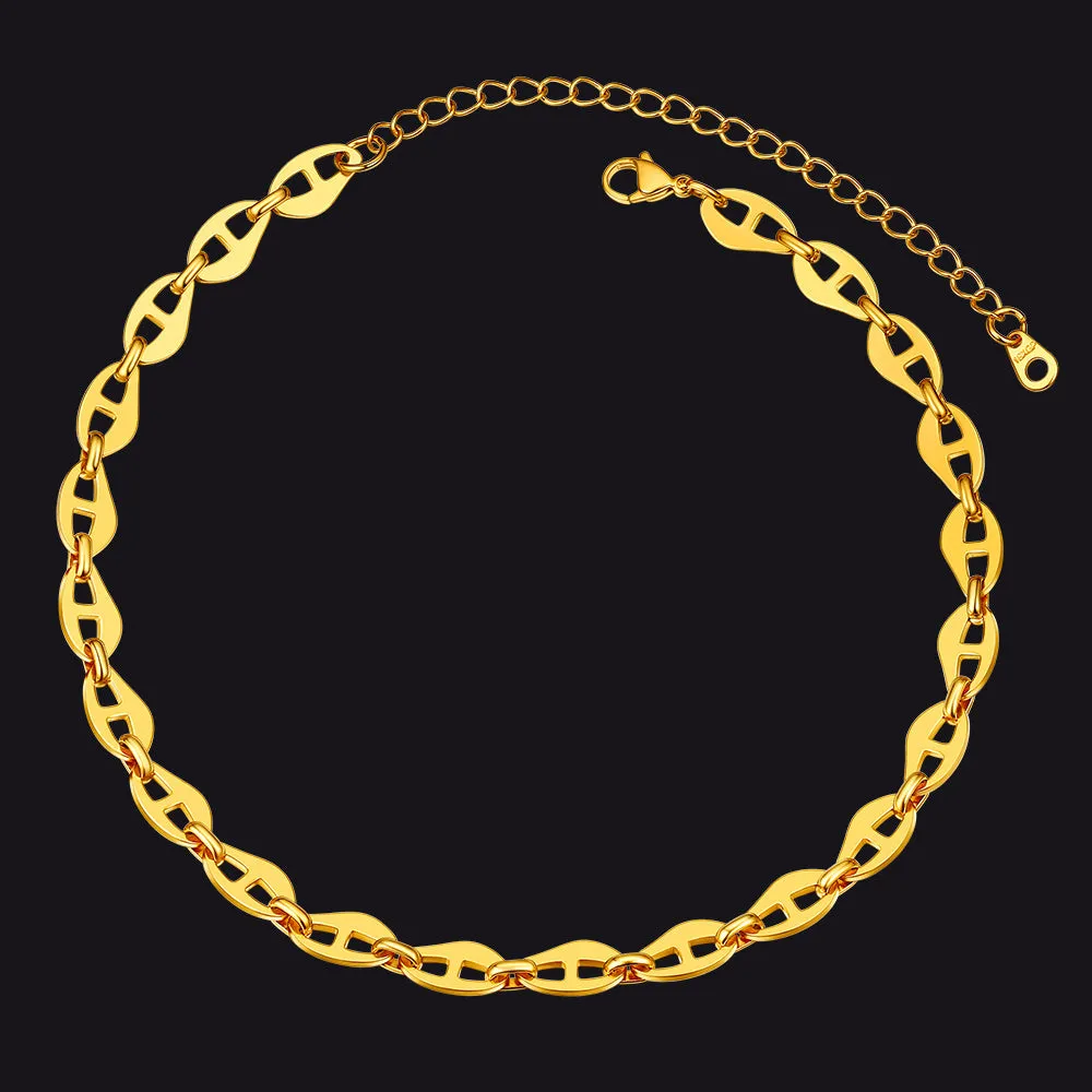 7.5MM Anchor Chain Link Choker Necklace for Men sold by FaithHeart product image thumbnail 2