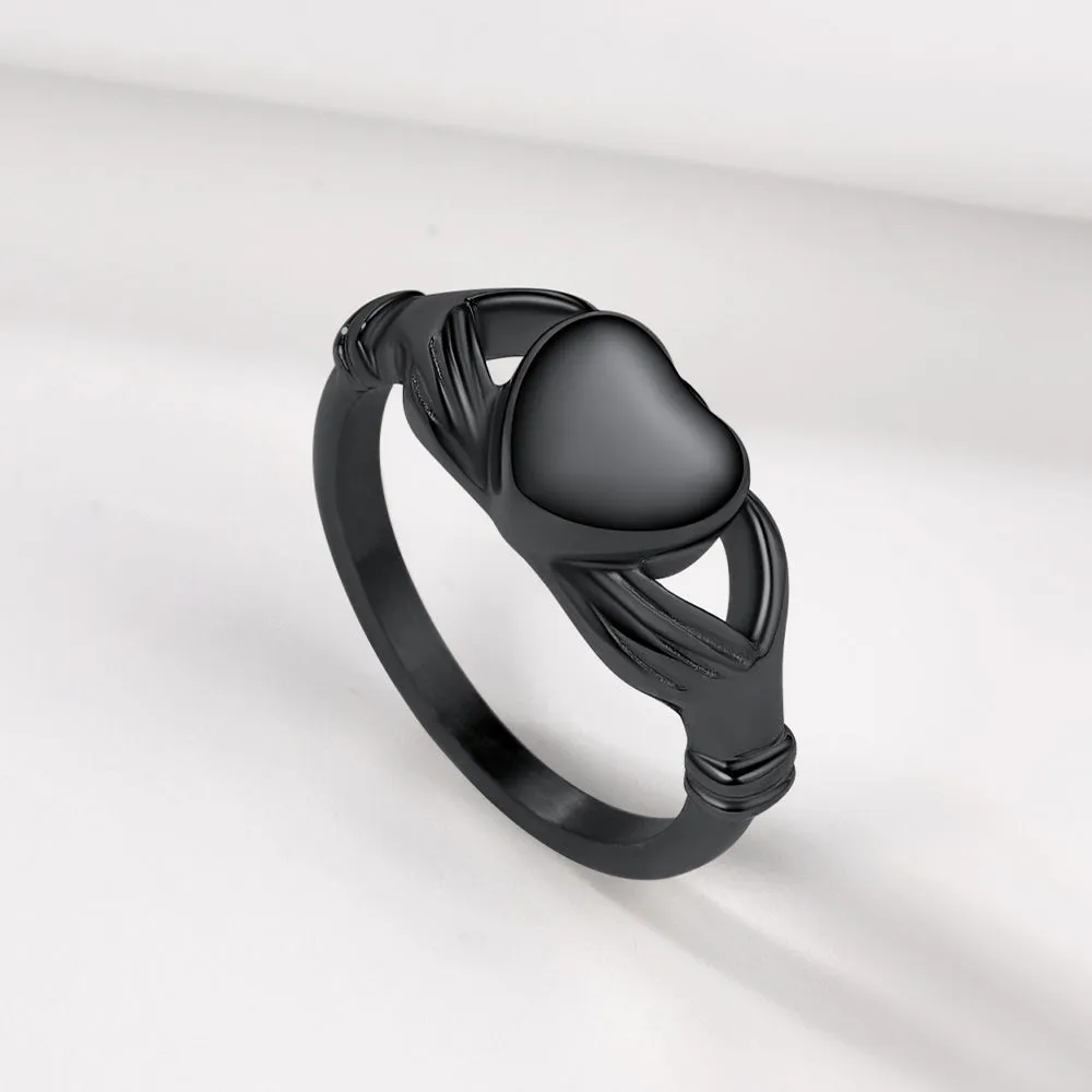 Customized Claddagh Heart Celtic Knot Urn Ashes Ring for Women sold by FaithHeart product image thumbnail 3