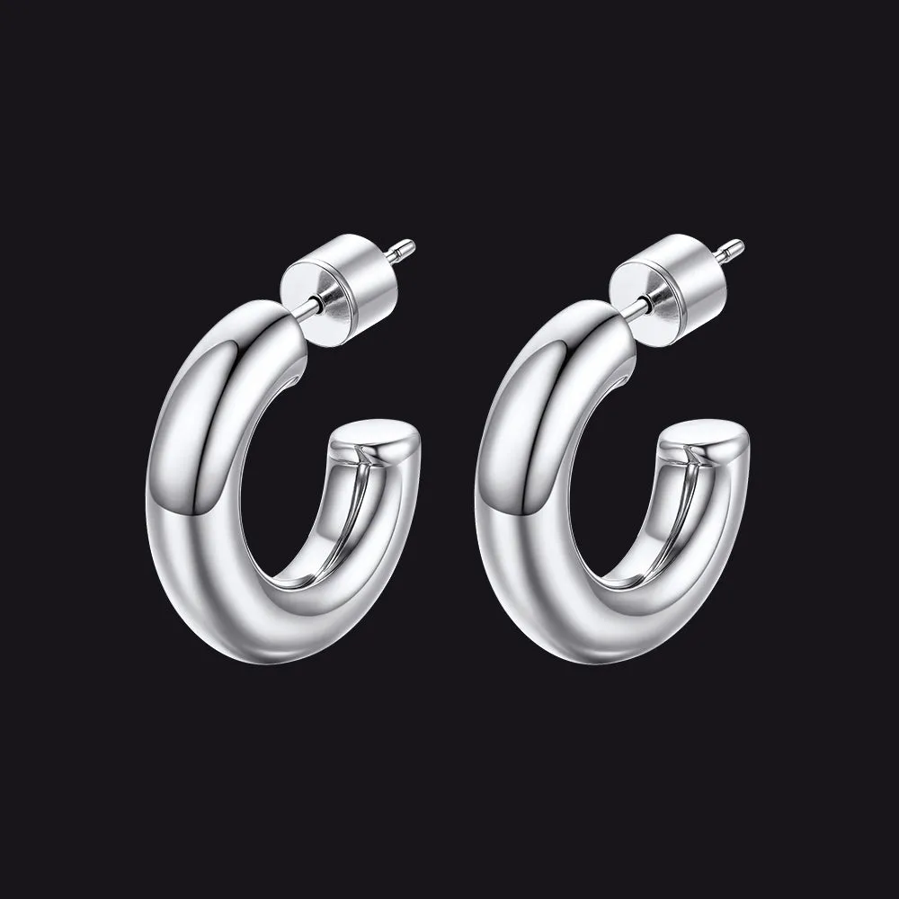 20/30/40/60/80mm Large Thin Hoop Earrings for Women sold by FaithHeart