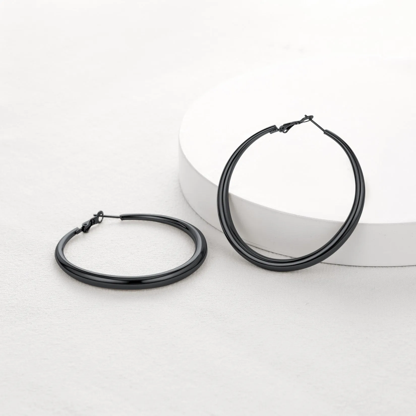 40/60/80mm Simple Thin Hoop Earrings for Women sold by FaithHeart product image thumbnail 4