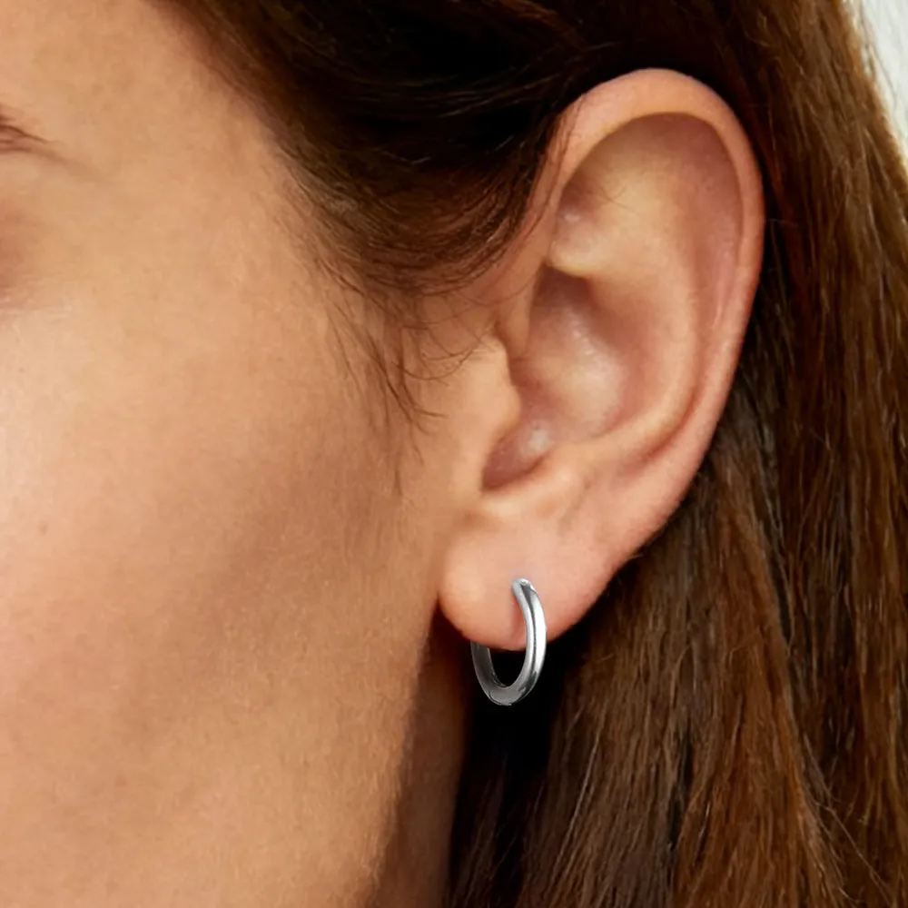 Stainless Steel Small Huggie Hoop Earrings for Men Women sold by FaithHeart product image thumbnail 3