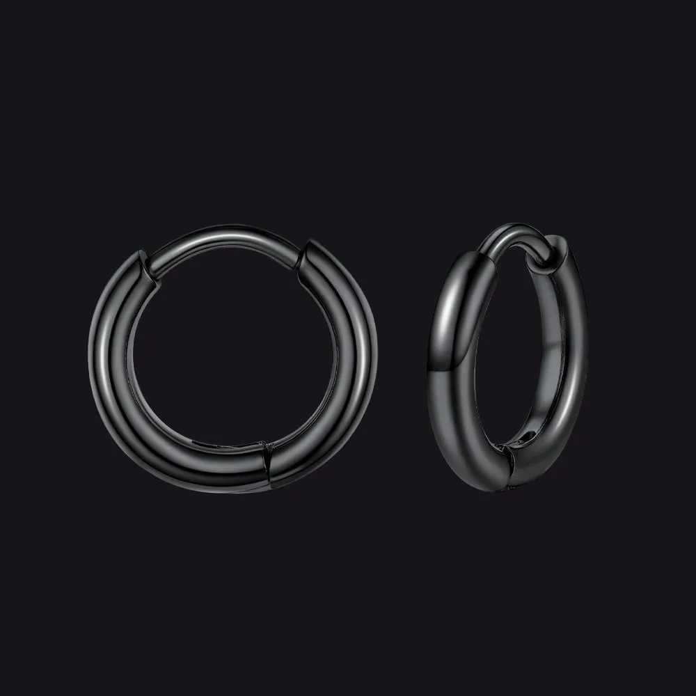 Stainless Steel Small Huggie Hoop Earrings for Men Women sold by FaithHeart