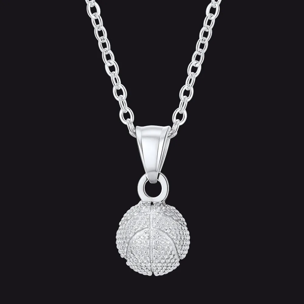 Basketball Necklace Sports Pendants for Men Ball Fans sold by FaithHeart