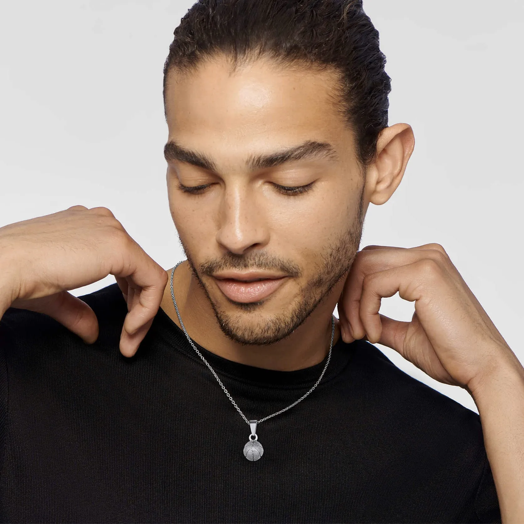 Basketball Necklace Sports Pendants for Men Ball Fans sold by FaithHeart product image thumbnail 2