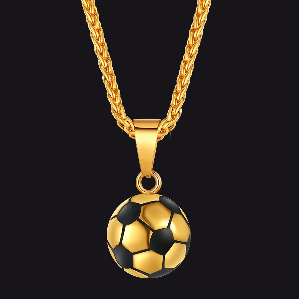 Soccer Football Necklace Sports Pendants for Men Ball Fans sold by FaithHeart product image thumbnail 4