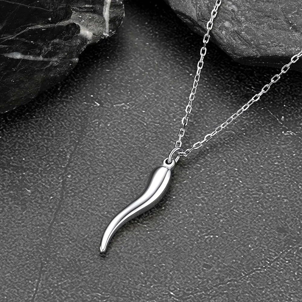 Miami Cuban Chain & Cornicello Italian Horn Pendant Set for Men sold by FaithHeart product image thumbnail 4