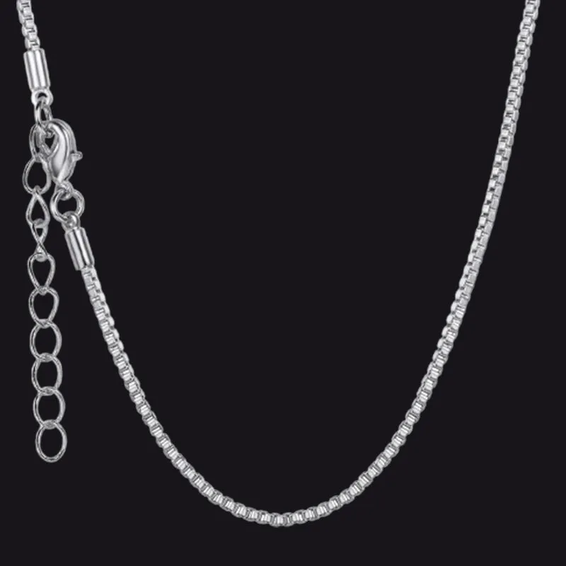 1.5MM Width Minimalist Box Chain Link Necklace for Men sold by FaithHeart