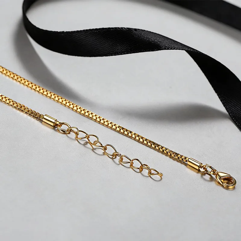 1.5MM Width Minimalist Box Chain Link Necklace for Men sold by FaithHeart product image thumbnail 4