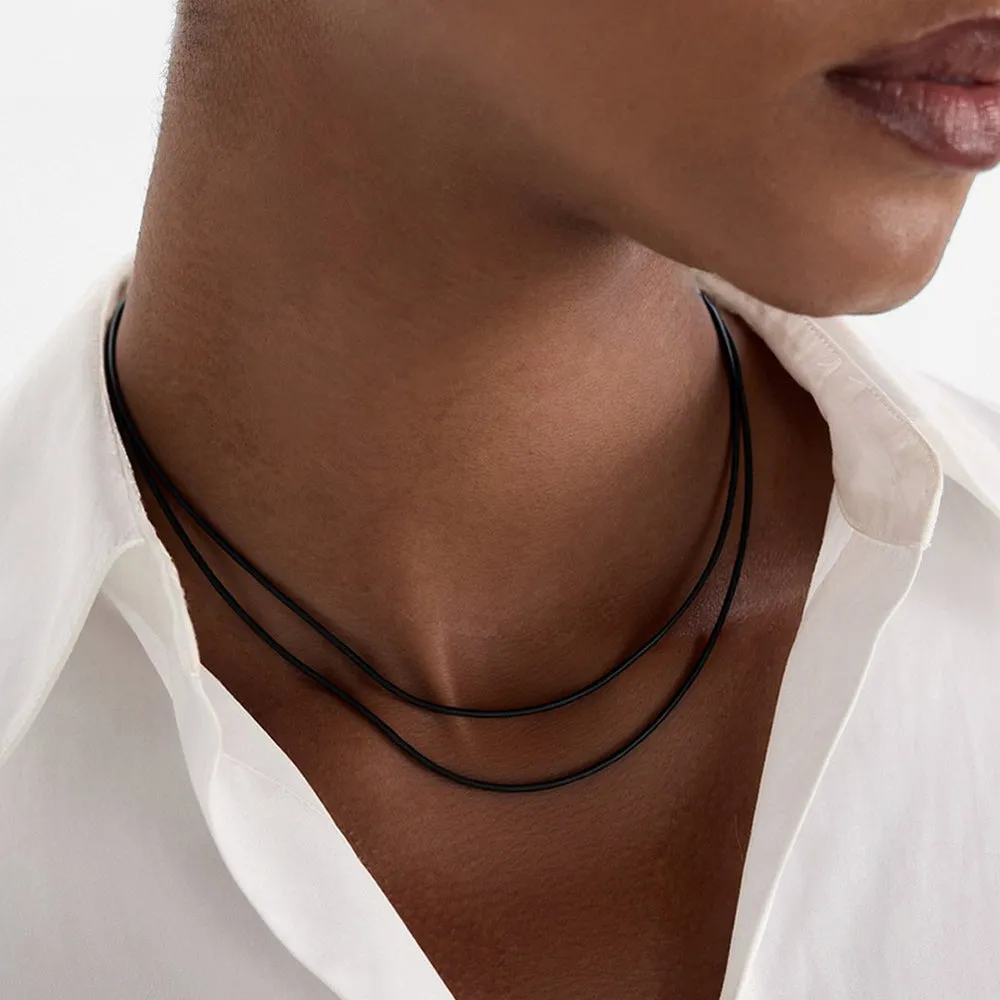 1.5/2/3mm Wide Wax Rope Braided Leather Necklaces sold by FaithHeart product image thumbnail 2