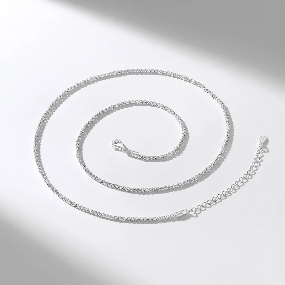 925 Sterling Silver Thin Cable Chain Necklace for Men sold by FaithHeart product image thumbnail 4